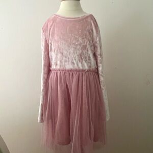 Pink Velour Kids Costume Dress